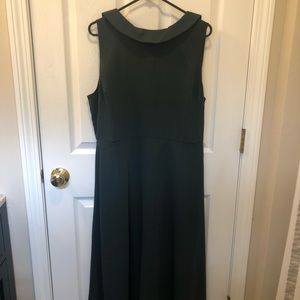 Boden sleeveless forest green dress